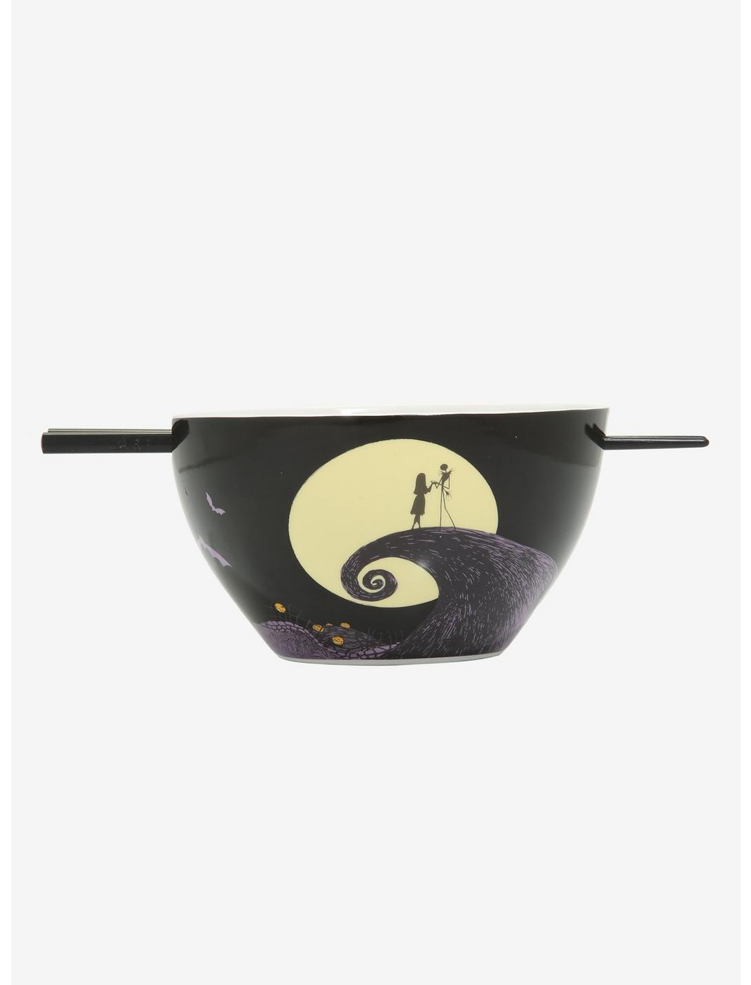 The Nightmare Before Christmas Spiral Hill Ramen Bowl With Chopsticks, , hi-res
