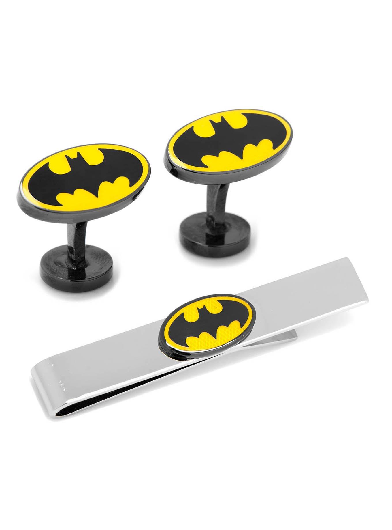 DC Comics Batman Cufflinks and Tie Bar Set, , hi-res