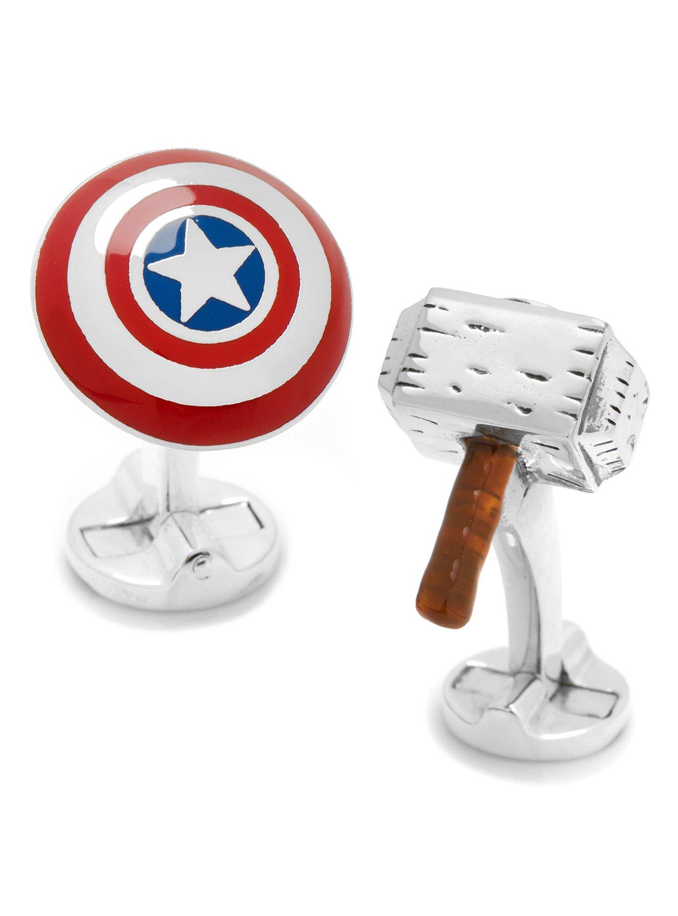 Marvel Endgame Captain America "I Knew It" 3D Cufflinks, , hi-res