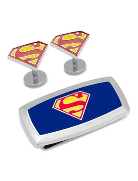 DC Comics Superman Cufflinks and Cushion Money Clip Set, , hi-res