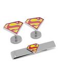 DC Comics Superman Cufflinks and Tie Bar Set, , hi-res