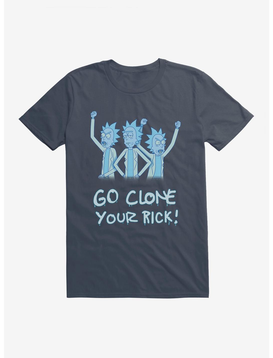 Rick And Morty Hologram Rick Clones T-Shirt, LAKE, hi-res
