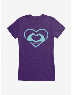 Rick And Morty Heart Hands Girls T-Shirt, PURPLE, hi-res