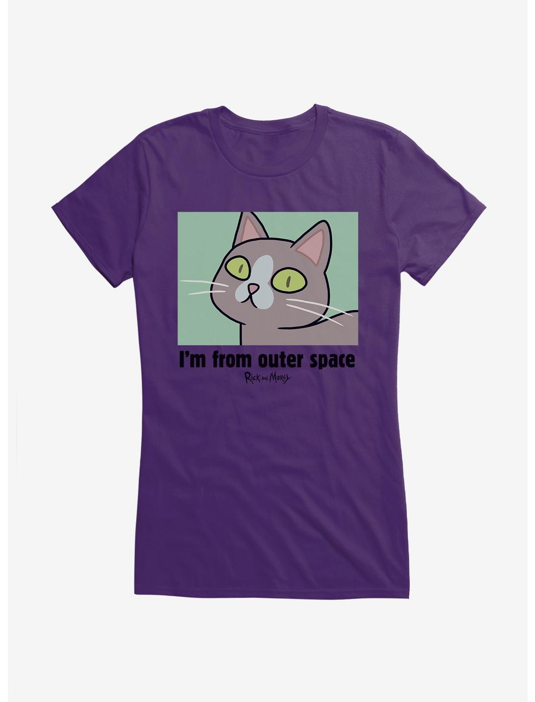 Rick And Morty From Outer Space Girls T-Shirt, PURPLE, hi-res