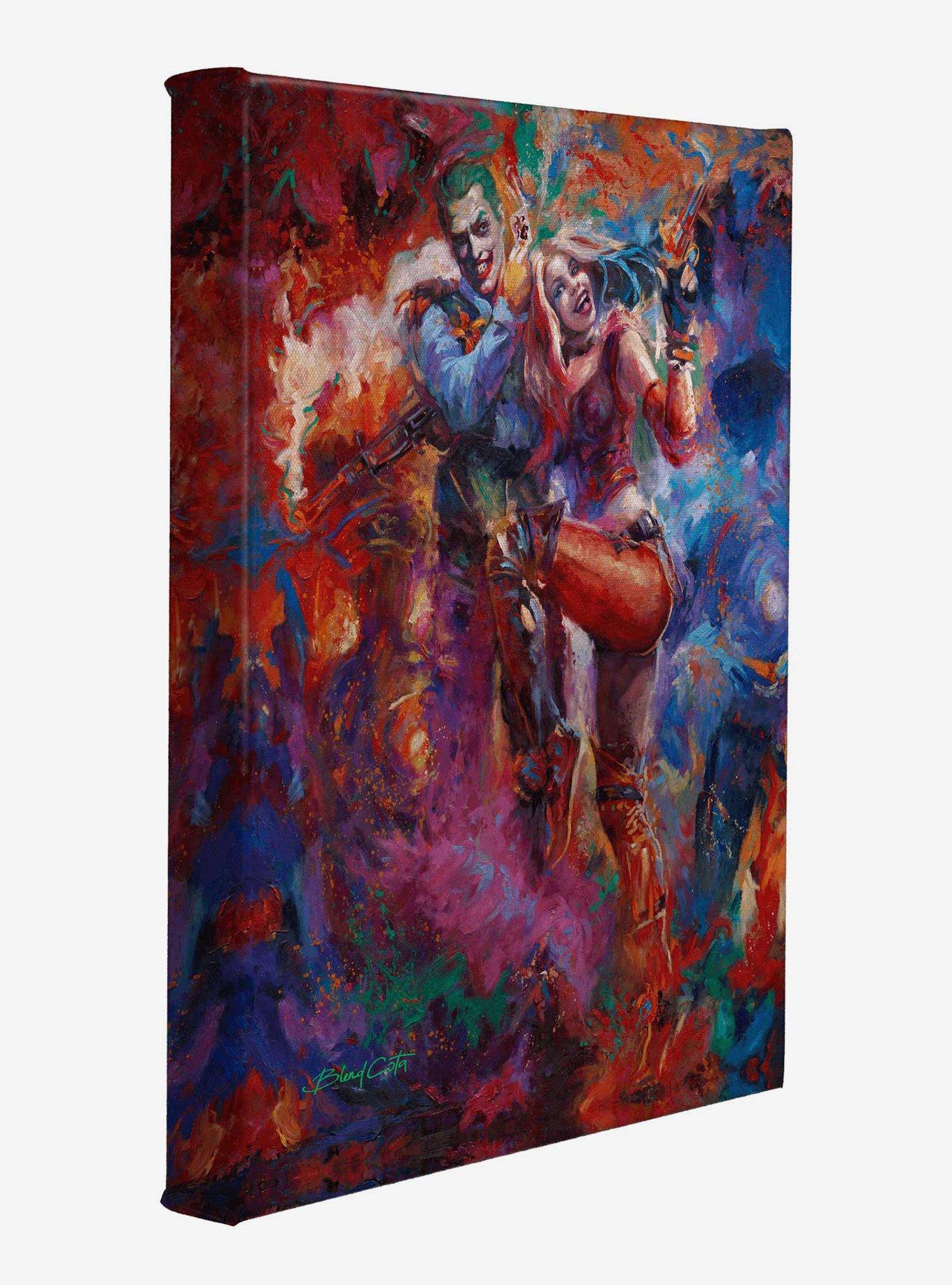 DC Comics The Joker and Harley Quinn 14" x 11" Gallery Wrapped Canvas 