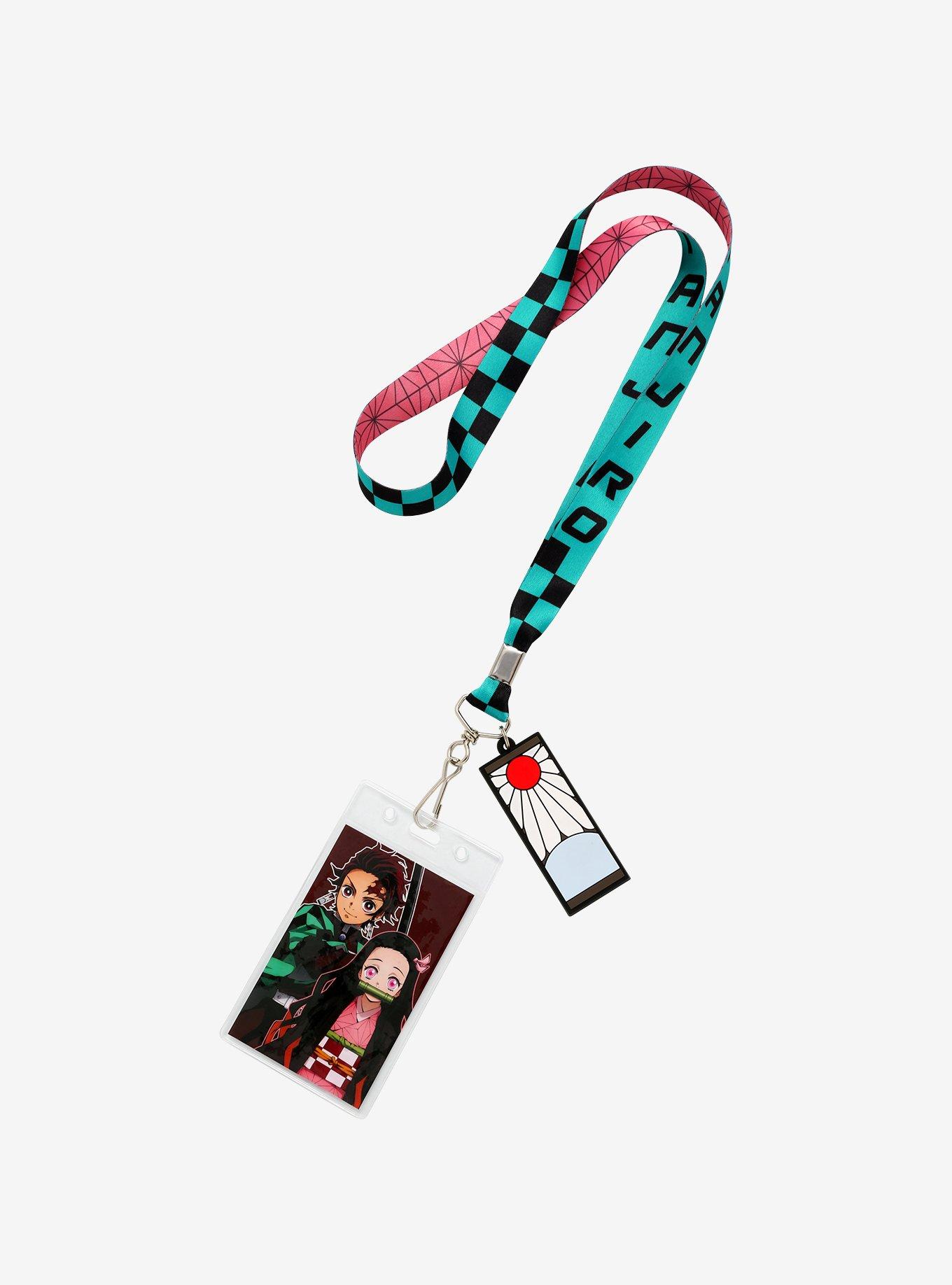 Demon Slayer: Kimetsu no Yaiba Tanjiro & Nezuko Patterns Lanyard, , hi-res