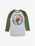 Avatar: The Last Airbender Aang The Avatar Raglan, Ath Heather With Moss, hi-res