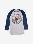 Avatar: The Last Airbender Aang The Avatar Raglan, Ath Heather With Navy, hi-res