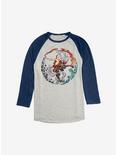 Avatar: The Last Airbender Aang The Avatar Raglan, Oatmeal With Navy, hi-res