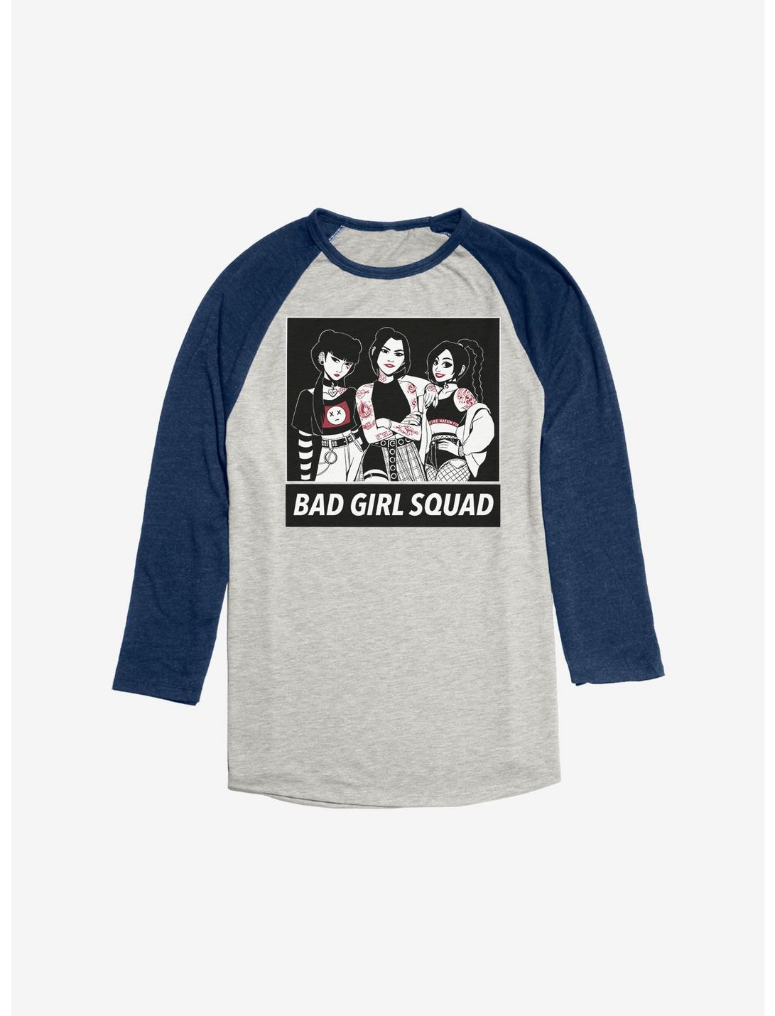 Avatar: The Last Airbender Bad Girl Squad Raglan, Oatmeal With Navy, hi-res