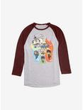 Avatar: The Last Airbender Book Three Adventures Raglan - BoxLunch Exclusive, Ath Heather With Maroon, hi-res