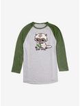 Avatar: The Last Airbender Cute Baby Appa Raglan - BoxLunch Exclusive, Ath Heather With Moss, hi-res