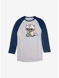 Avatar: The Last Airbender Cute Baby Appa Raglan - BoxLunch Exclusive, Ath Heather With Navy, hi-res