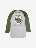 Avatar: The Last Airbender Earthbending Momo Raglan, Ath Heather With Moss, hi-res