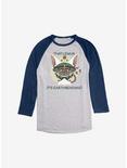 Avatar: The Last Airbender Earthbending Momo Raglan, Ath Heather With Navy, hi-res