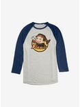 Avatar: The Last Airbender Flameo Hotman Raglan - BoxLunch Exclusive, Oatmeal With Navy, hi-res