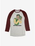 Avatar: The Last Airbender My Precious Cabbage Raglan, Oatmeal With Maroon, hi-res