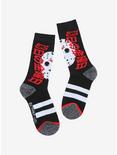 Friday The 13th Jason Face Japanese Crew Socks, , hi-res