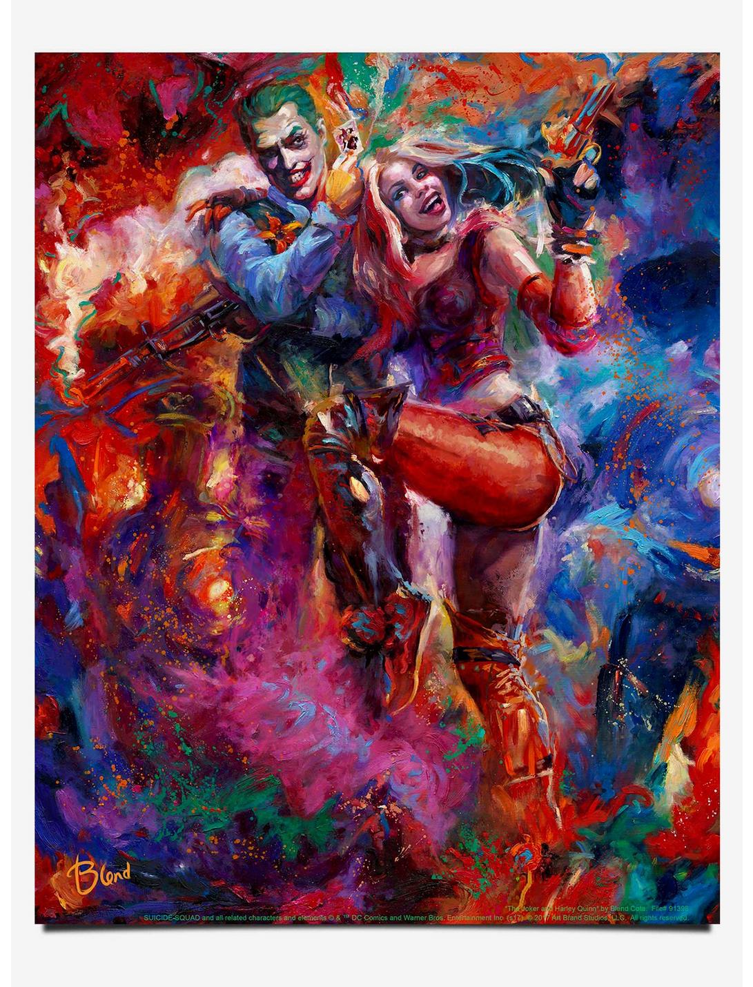 DC Comics The Joker and Harley Quinn 11" x 14" Art Print , , hi-res