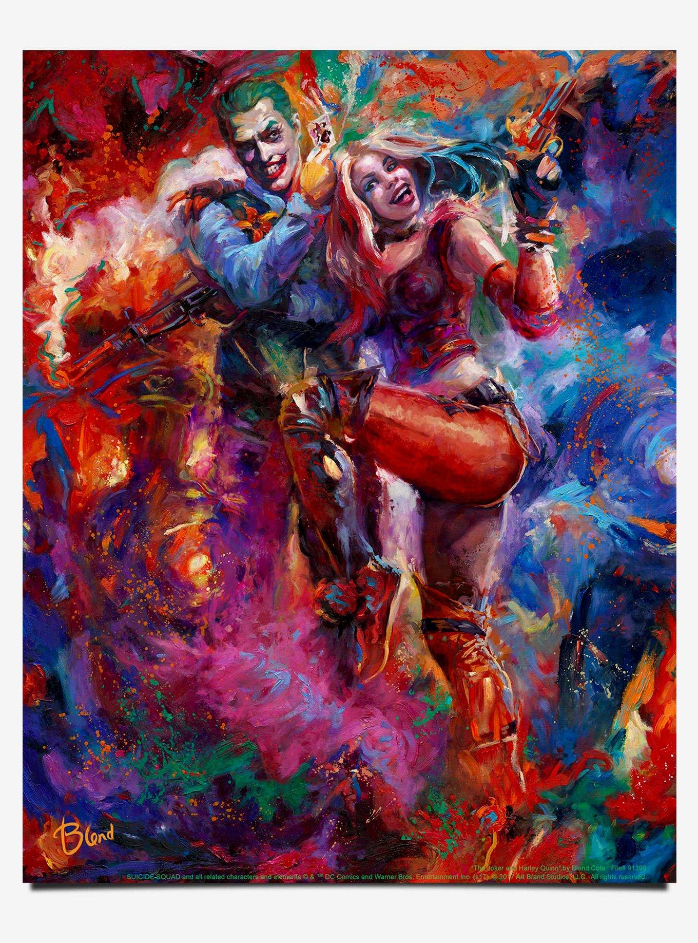 DC Comics The Joker and Harley Quinn 11" x 14" Art Print , , hi-res