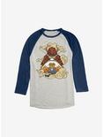 Avatar: The Last Airbender Momo And Appa Dream Battle Raglan, Oatmeal With Navy, hi-res