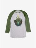 Avatar: The Last Airbender Through The Earth Raglan, Ath Heather With Moss, hi-res