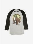 Avatar: The Last Airbender Toph And The Badgermole Raglan, Oatmeal With Black, hi-res