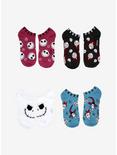 The Nightmare Before Christmas Coffin No-Show Socks 4 Pair, , hi-res