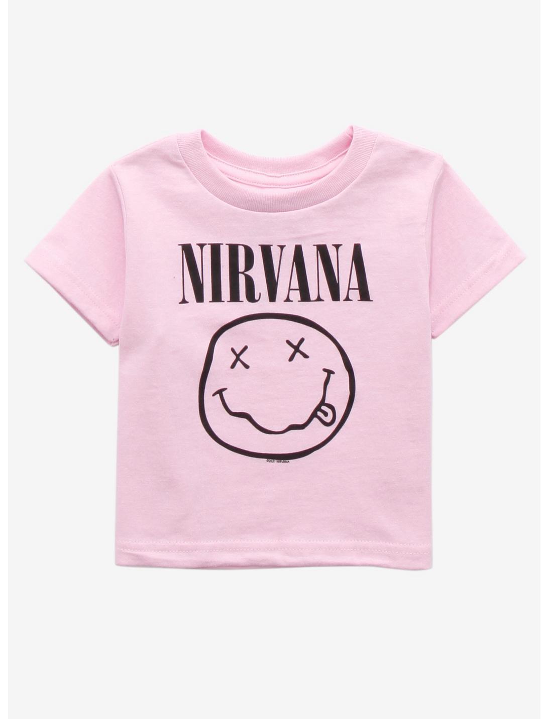 Nirvana Pink Smile Toddler T-Shirt, PINK, hi-res