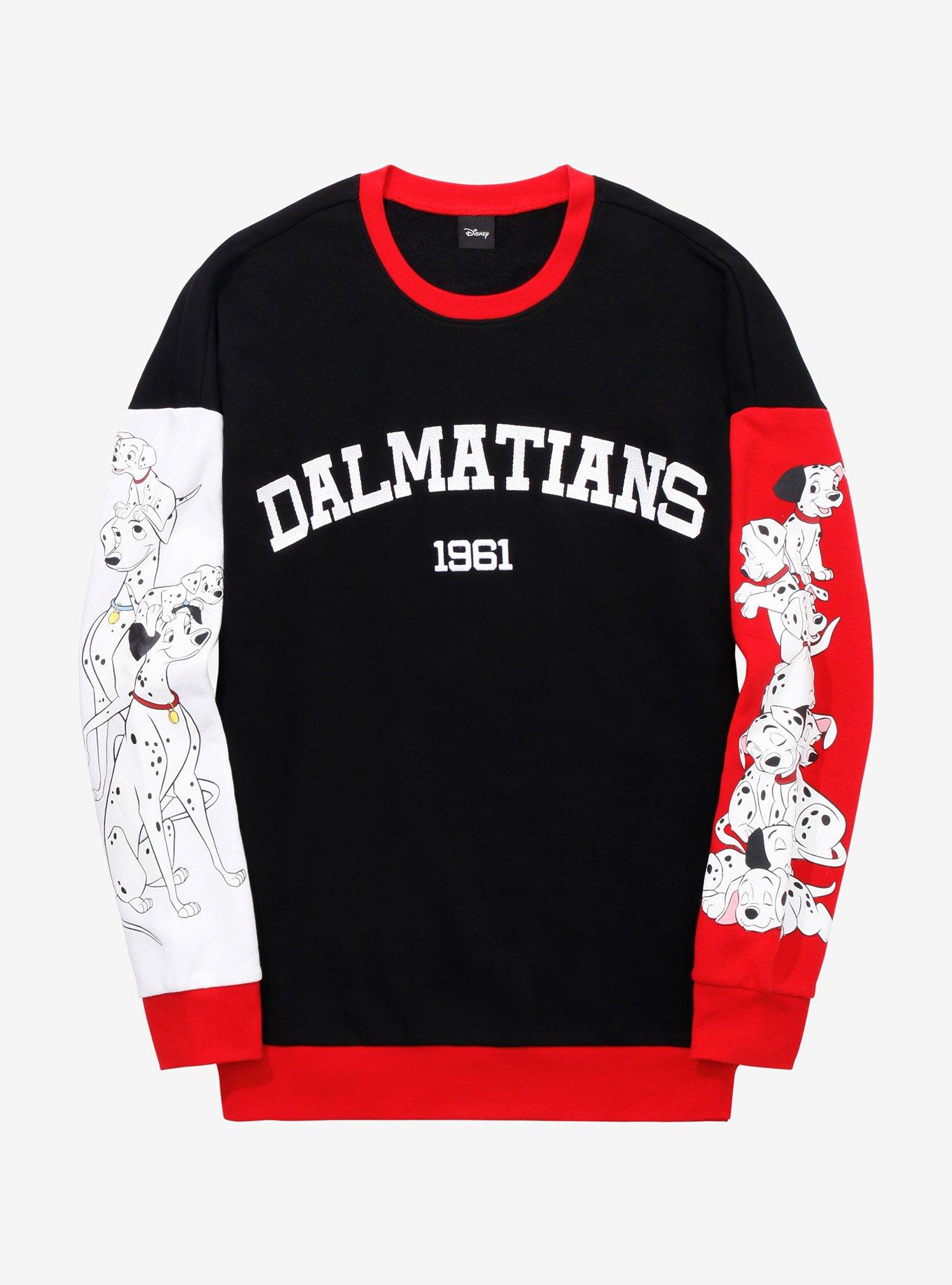 Disney 101 Dalmatians Colorblock Crewneck - BoxLunch Exclusive, BLACK, hi-res