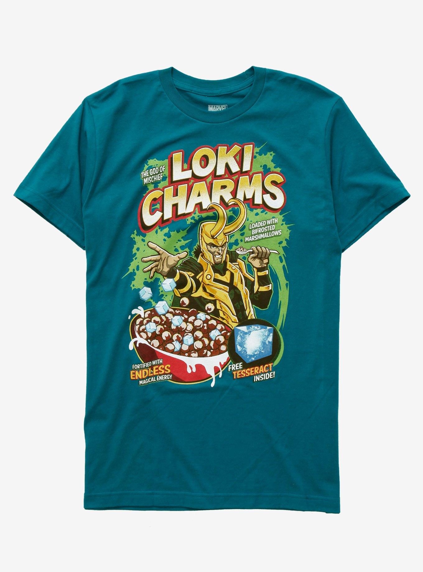 Marvel Loki Loki Charms T-Shirt - BoxLunch Exclusive, LIGHT BLUE, hi-res