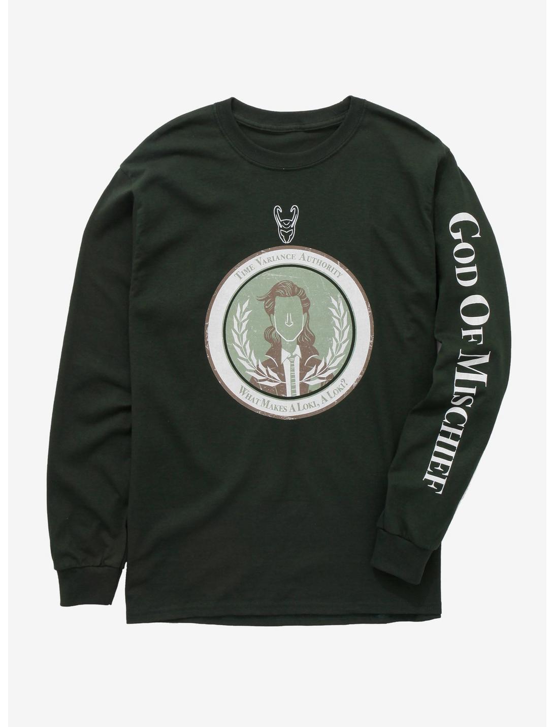 Marvel Loki God of Mischief Long Sleeve T-Shirt - BoxLunch Exclusive, GREEN, hi-res