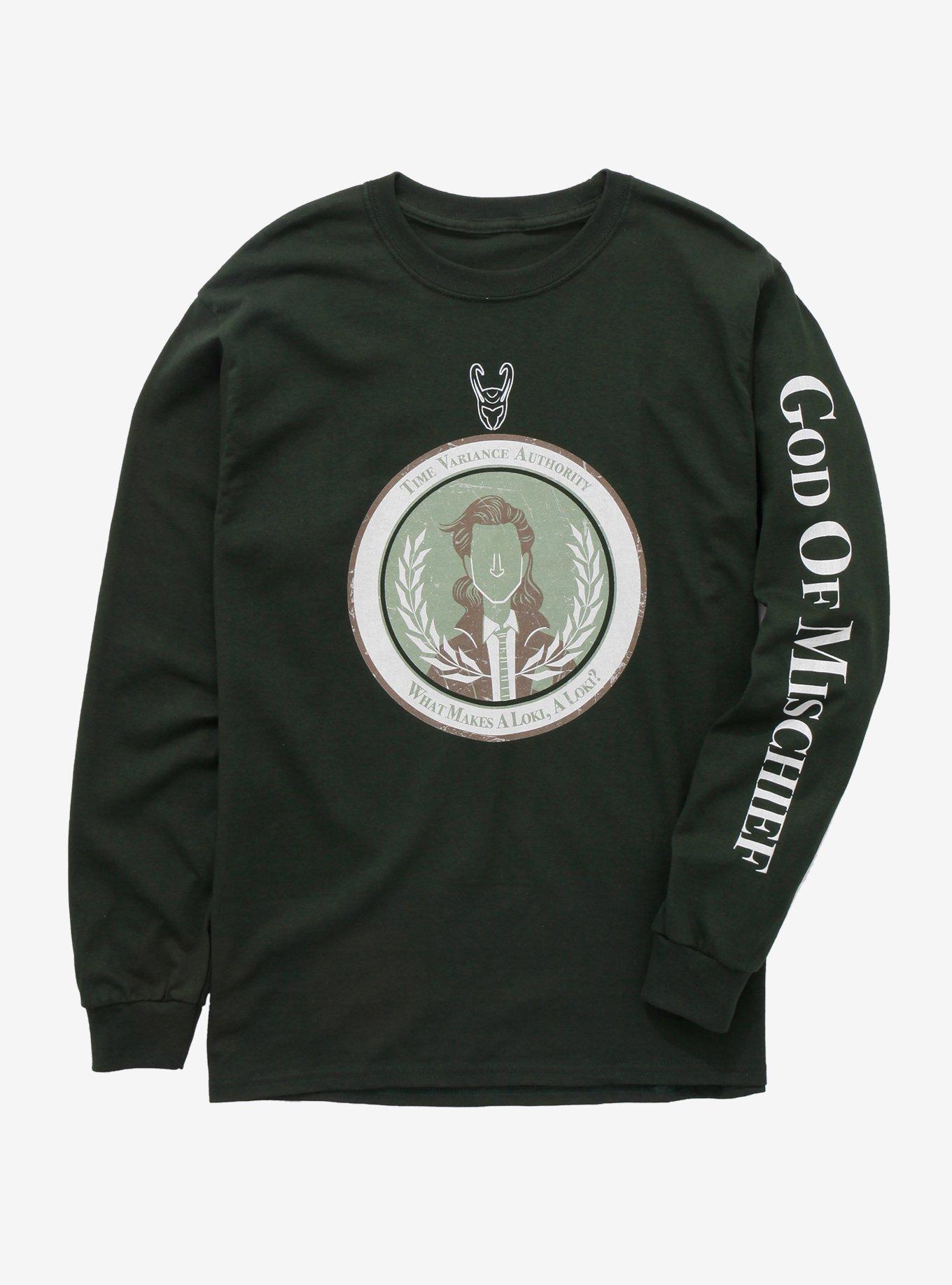Marvel Loki God of Mischief Long Sleeve T-Shirt - BoxLunch Exclusive, GREEN, hi-res