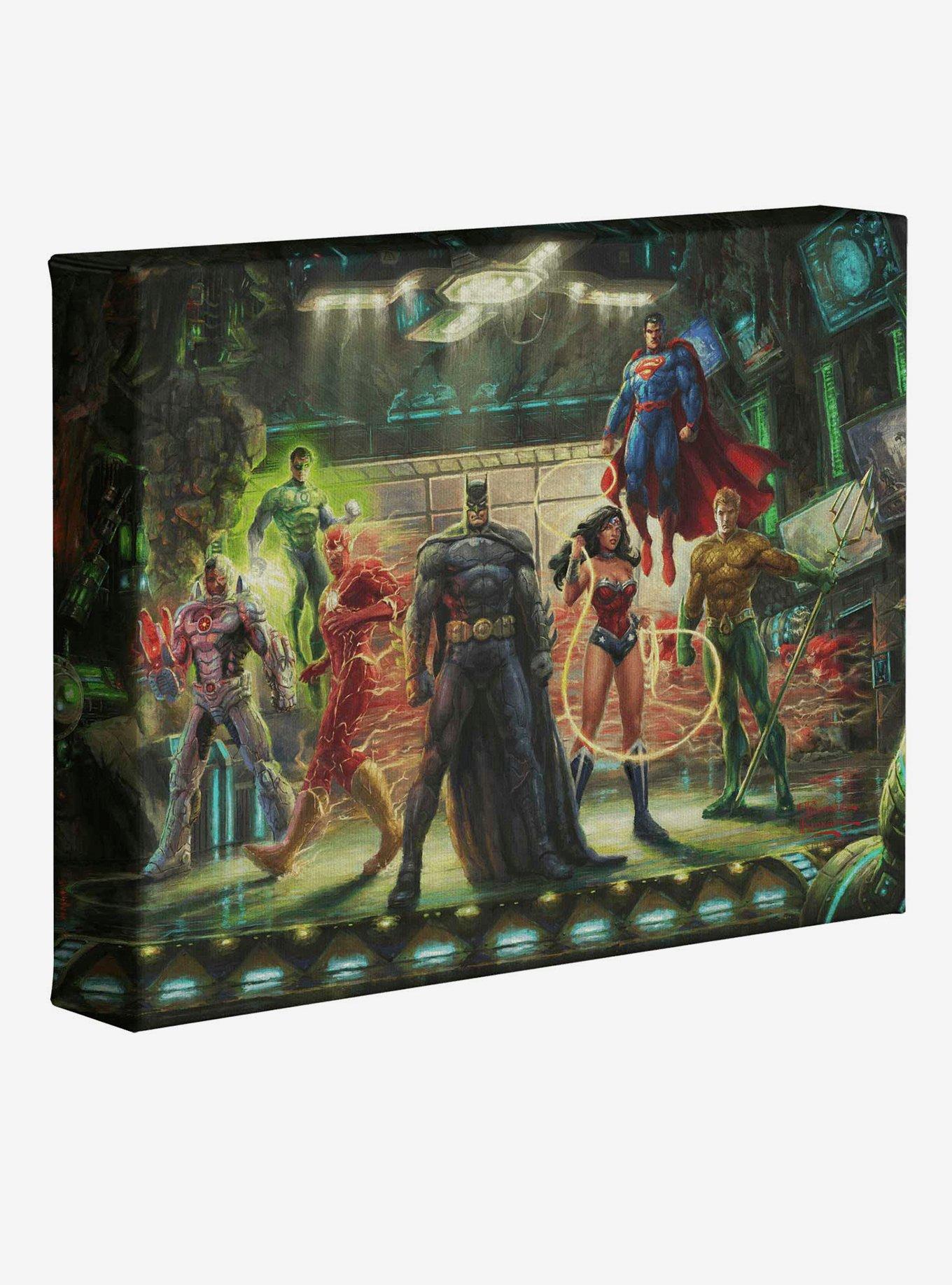 DC Comics The Justice League 8" x 10" Gallery Wrapped Canvas , , hi-res