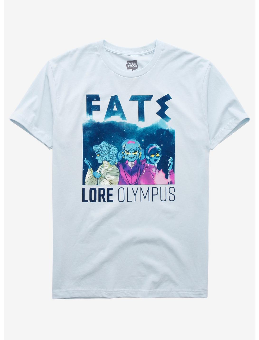 Lore Olympus Fate Sisters T-Shirt - BoxLunch Exclusive, LIGHT BLUE, hi-res