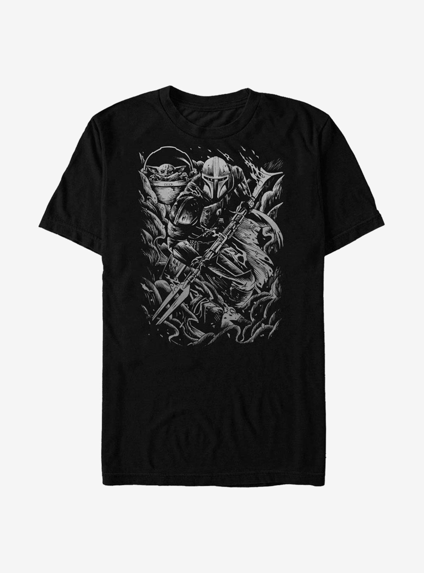 Extra Soft Star Wars The Mandalorian Brawl T-Shirt, BLACK, hi-res