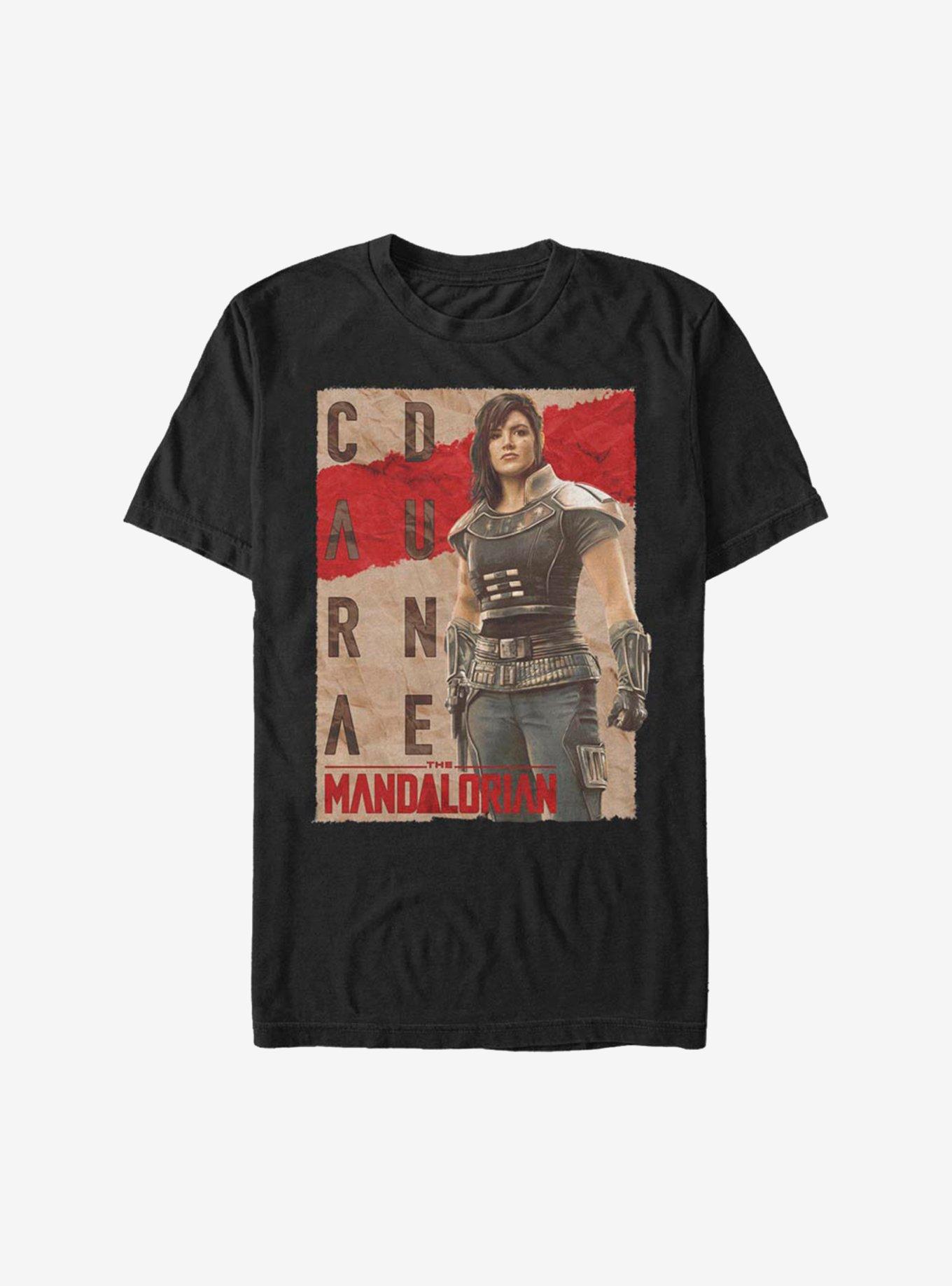 Star Wars The Mandalorian Cara Dune Poster Extra Soft T-Shirt, BLACK, hi-res