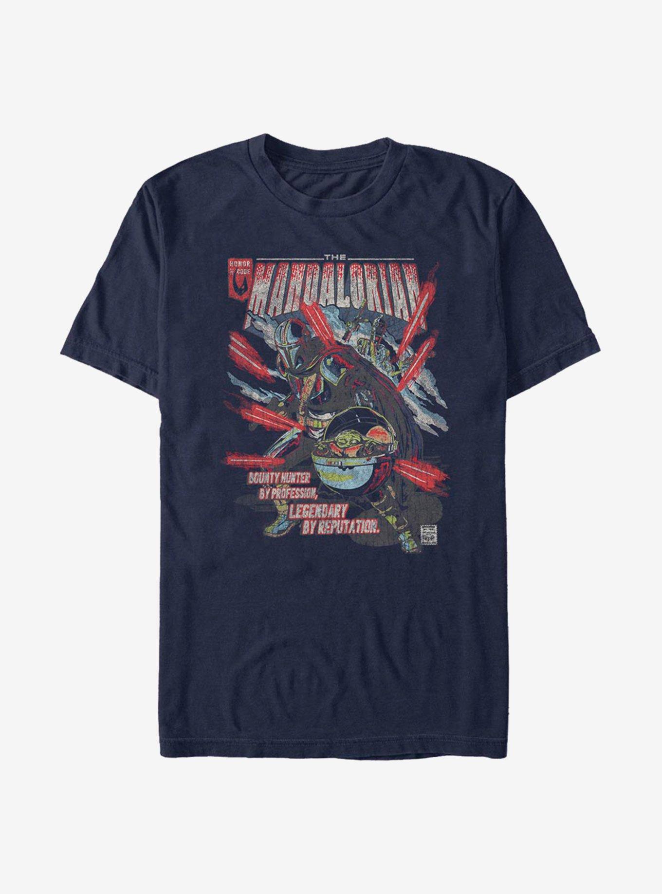Extra Soft Star Wars The Mandalorian Comic Mando T-Shirt, , hi-res