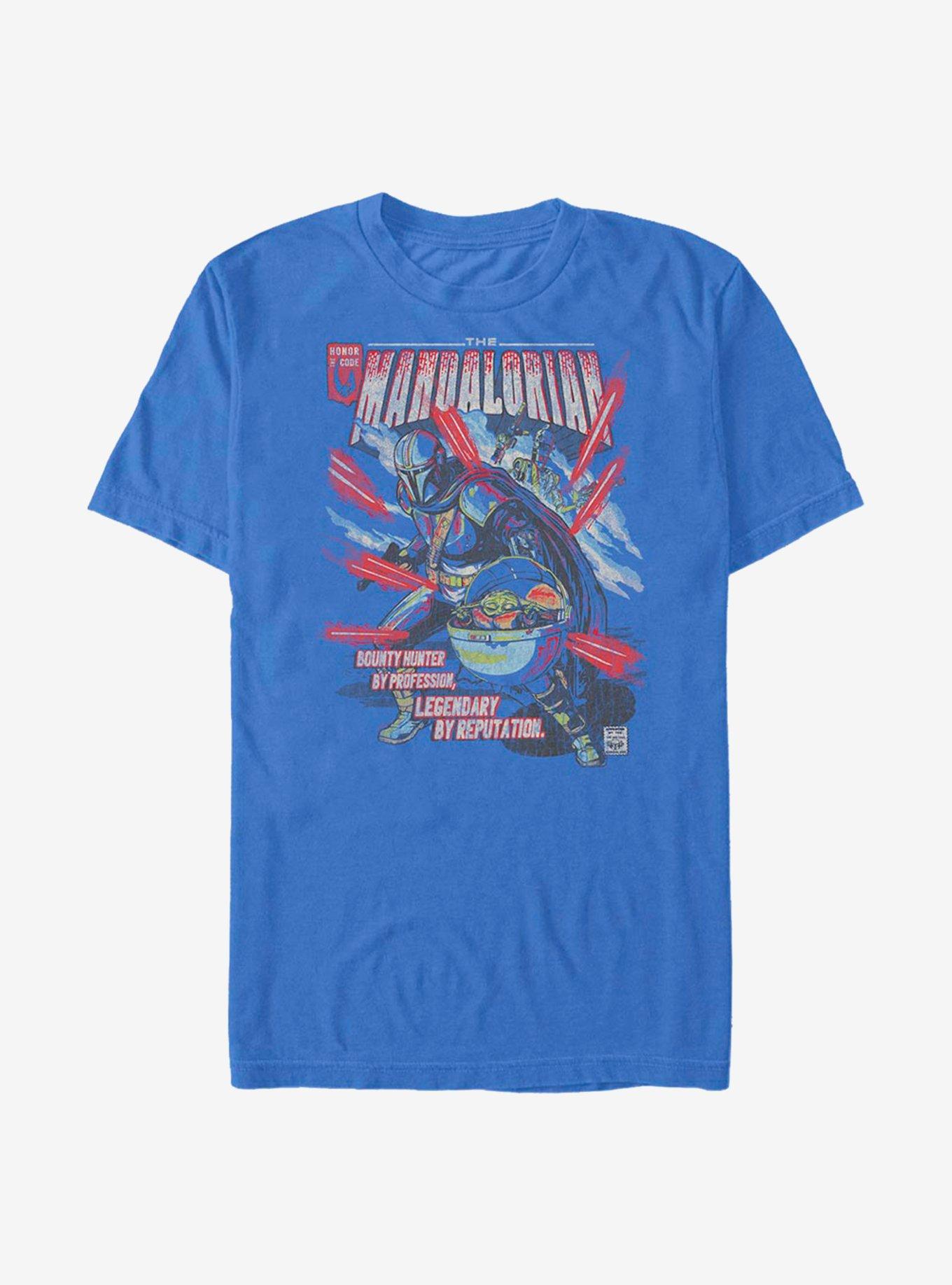 Extra Soft Star Wars The Mandalorian Comic Mando T-Shirt, , hi-res