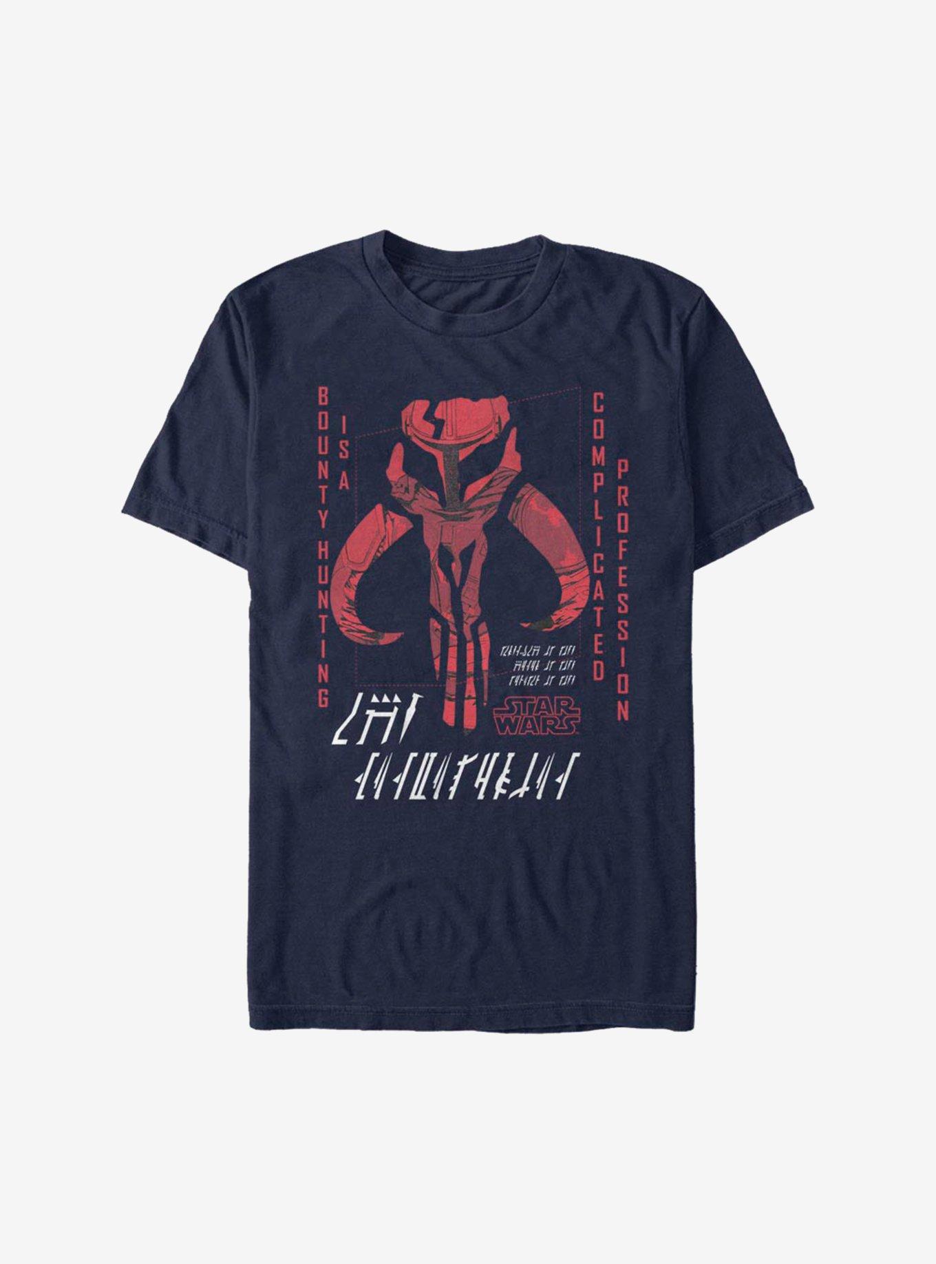 Extra Soft Star Wars The Mandalorian Complicated Profession T-Shirt, NAVY, hi-res