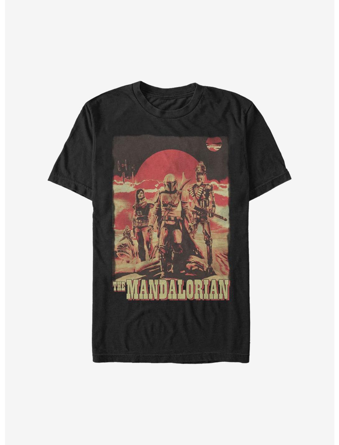Extra Soft Star Wars The Mandalorian Gritty Mandalorian T-Shirt, BLACK, hi-res