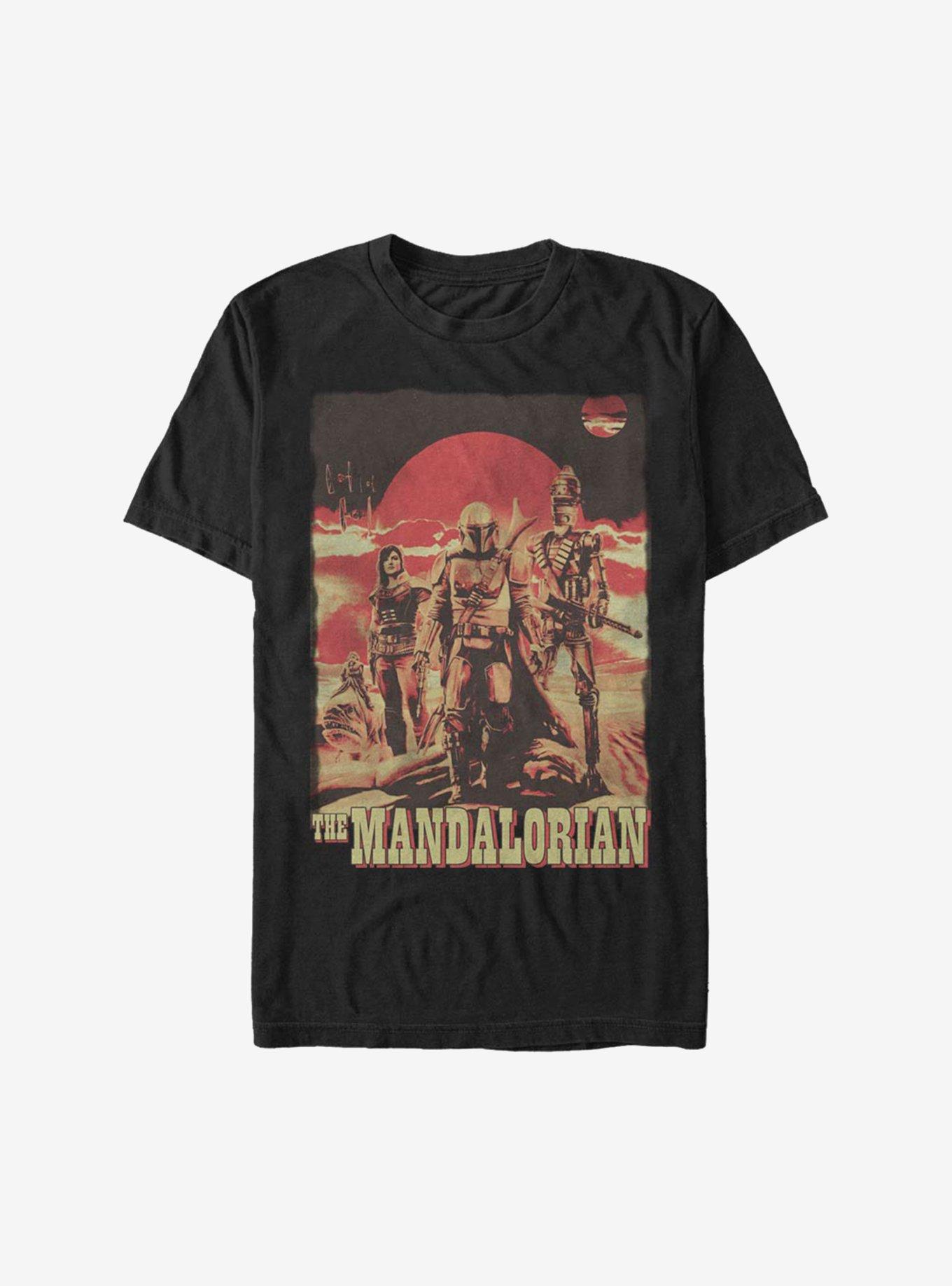 Extra Soft Star Wars The Mandalorian Gritty Mandalorian T-Shirt, BLACK, hi-res