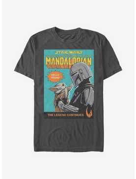 Extra Soft Star Wars The Mandalorian Hello Friend Poster T-Shirt, , hi-res