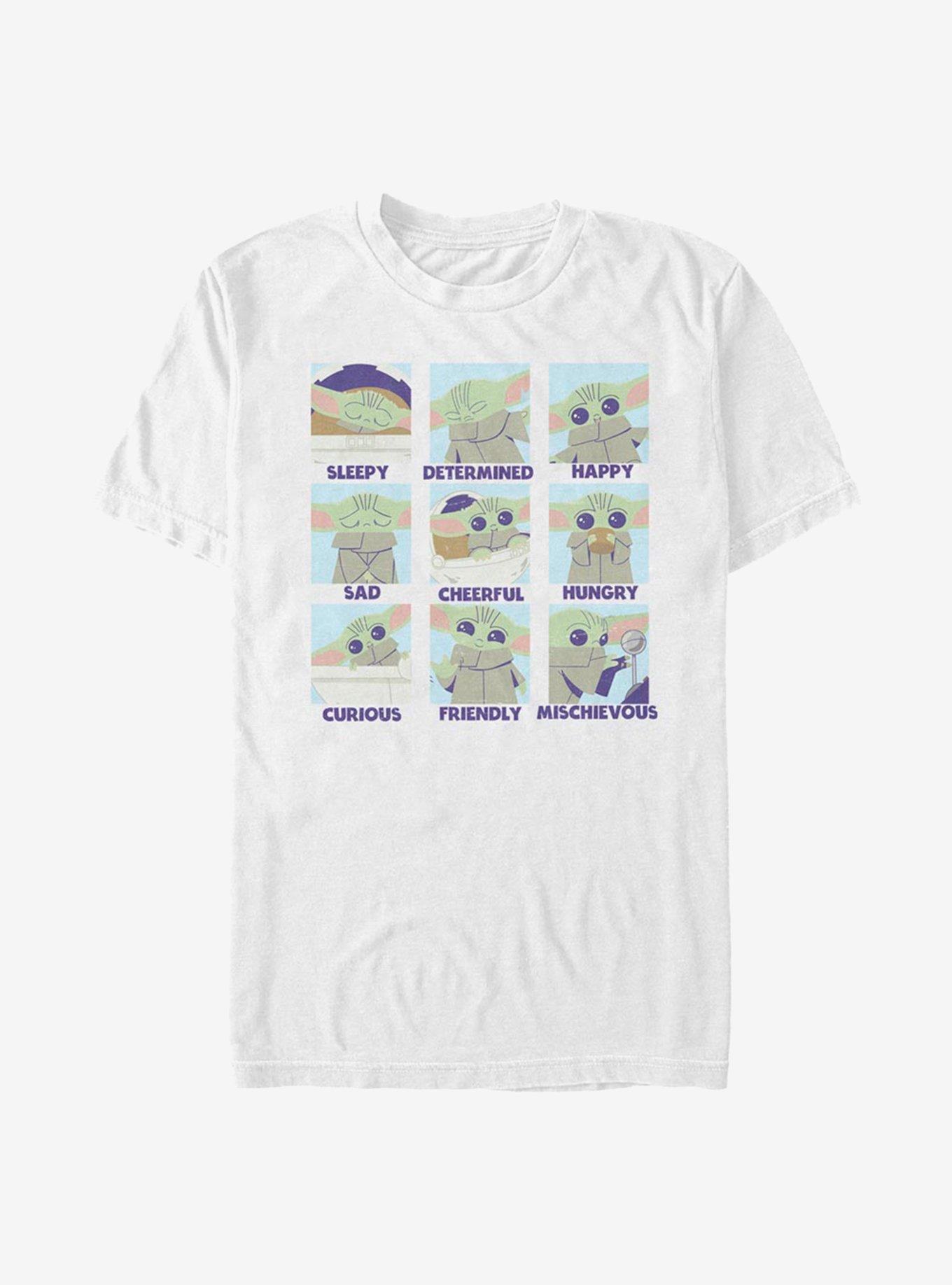 Star Wars The Mandalorian The Child Emotions Extra Soft T-Shirt, WHITE, hi-res