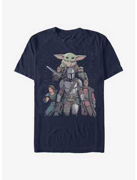 Extra Soft Star Wars The Mandalorian Mandalorian Crew Poster T-Shirt, , hi-res