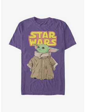Star Wars The Mandalorian Logo The Child Gaze Extra Soft T-Shirt, , hi-res