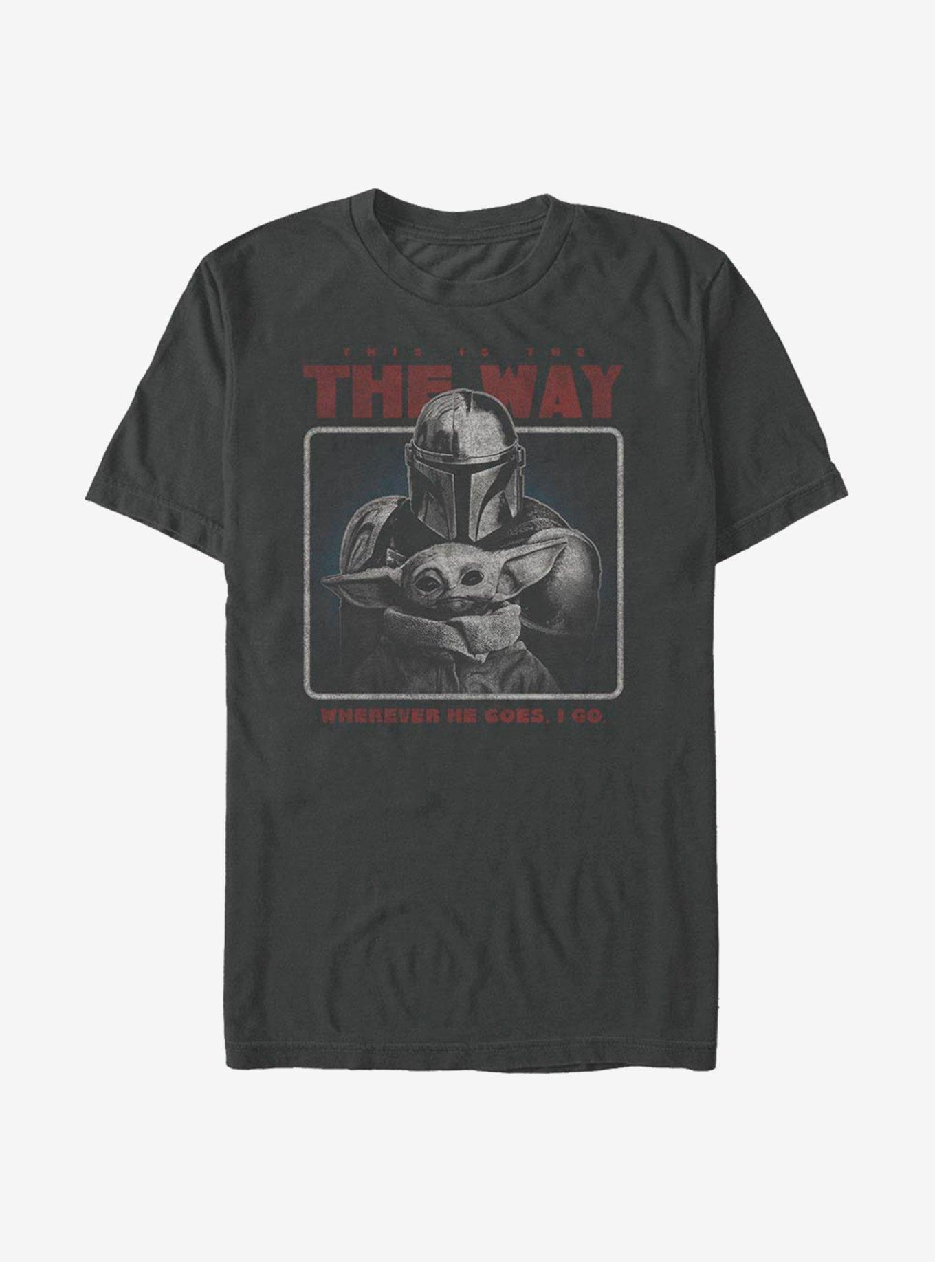 Extra Soft Star Wars The Mandalorian Retro Way T-Shirt, CHARCOAL, hi-res