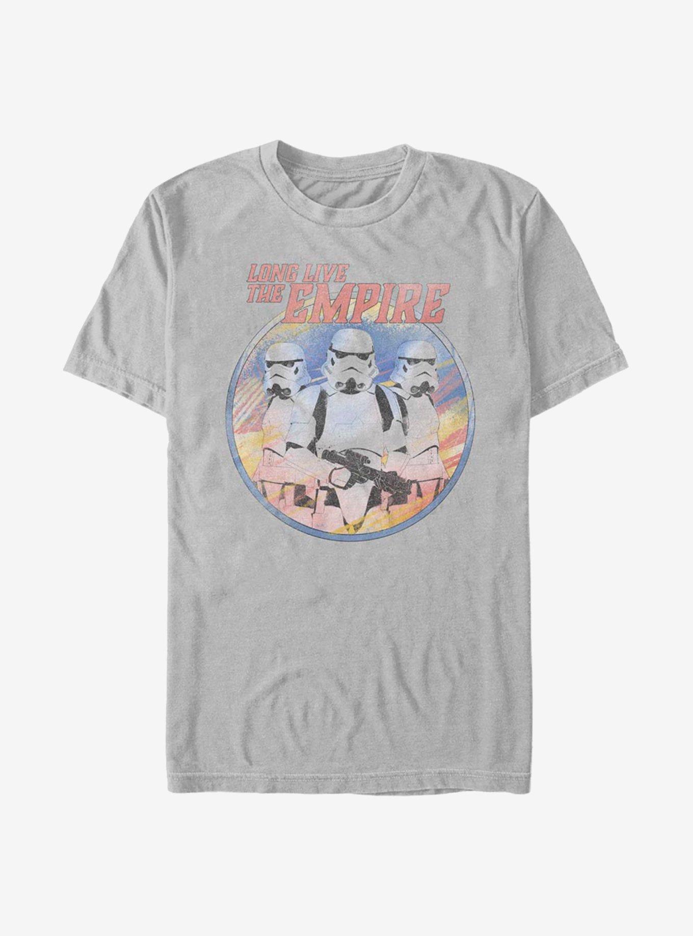 Extra Soft Star Wars The Mandalorian Long Live The Empire T-Shirt, SILVER, hi-res