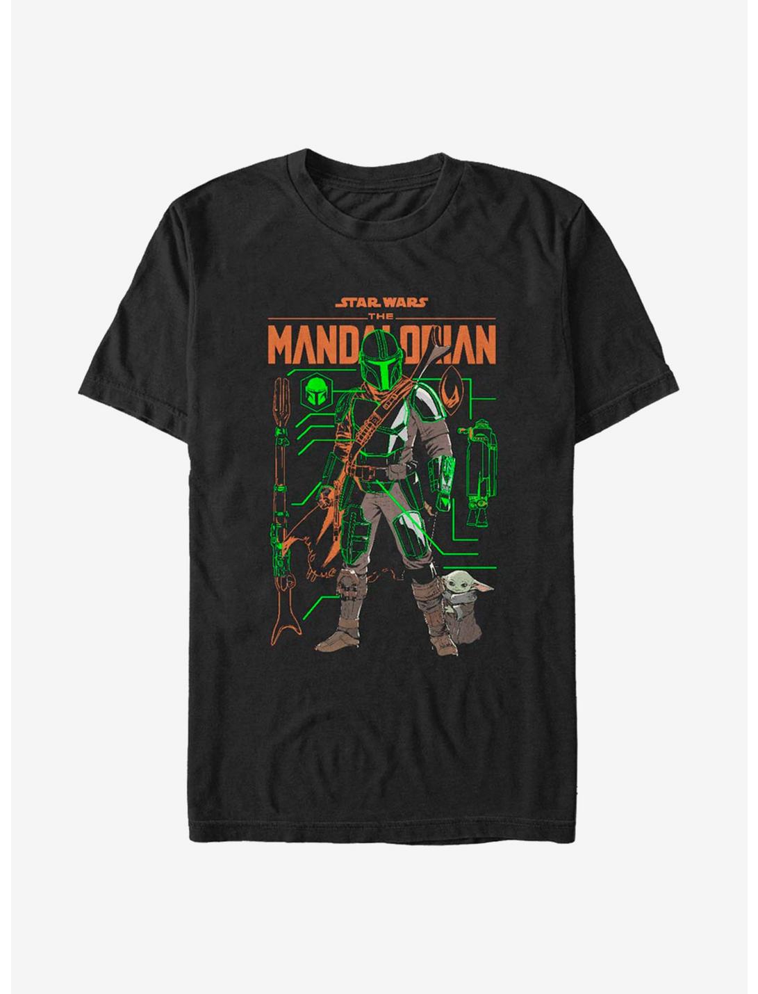 Extra Soft Star Wars The Mandalorian Schemed Up T-Shirt, BLACK, hi-res