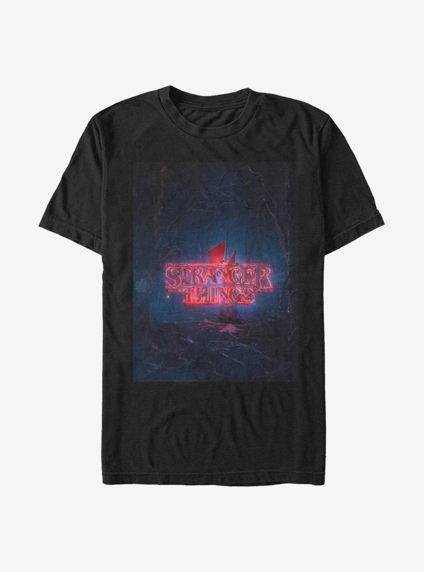 Extra Soft Stranger Things 4 Poster T-Shirt, BLACK, hi-res